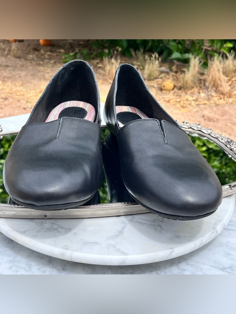 Born Black Leather, Sebra Slip On Comfort Flats / Moccasin, 11 - Picture 5 of 11